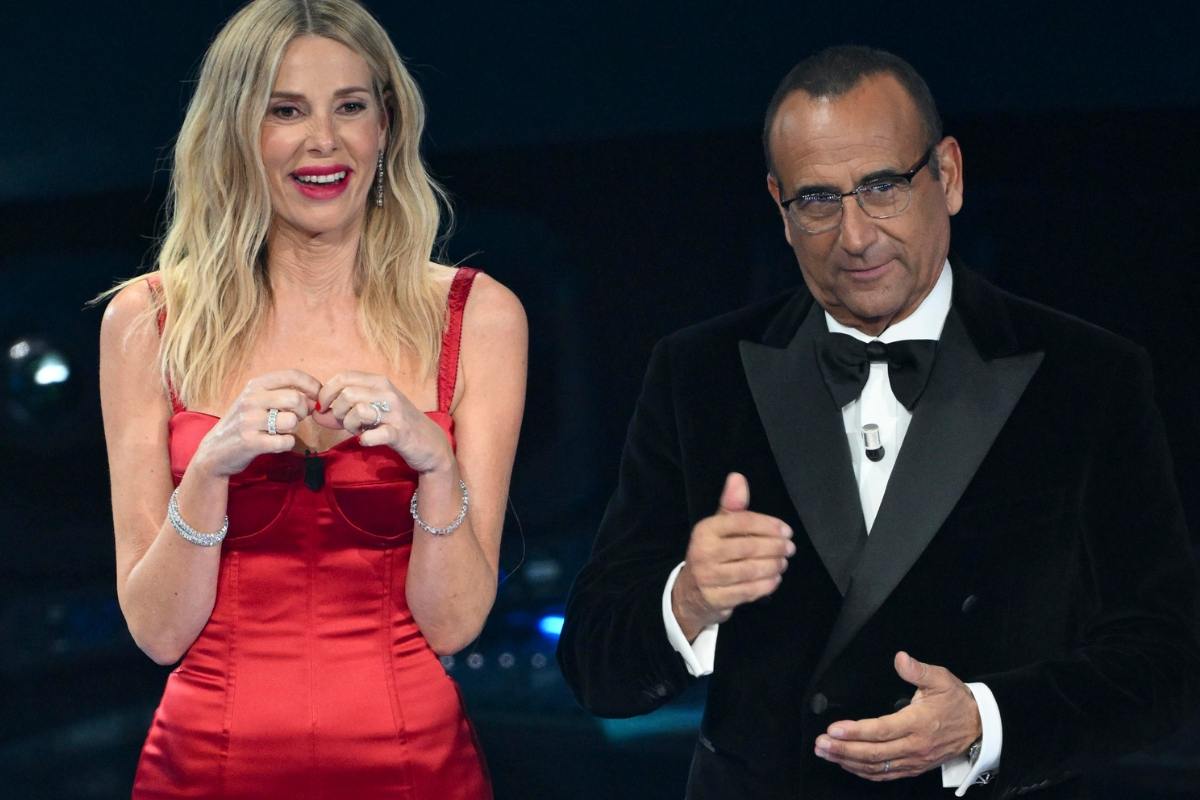 Alessia Marcuzzi e Carlo Conti