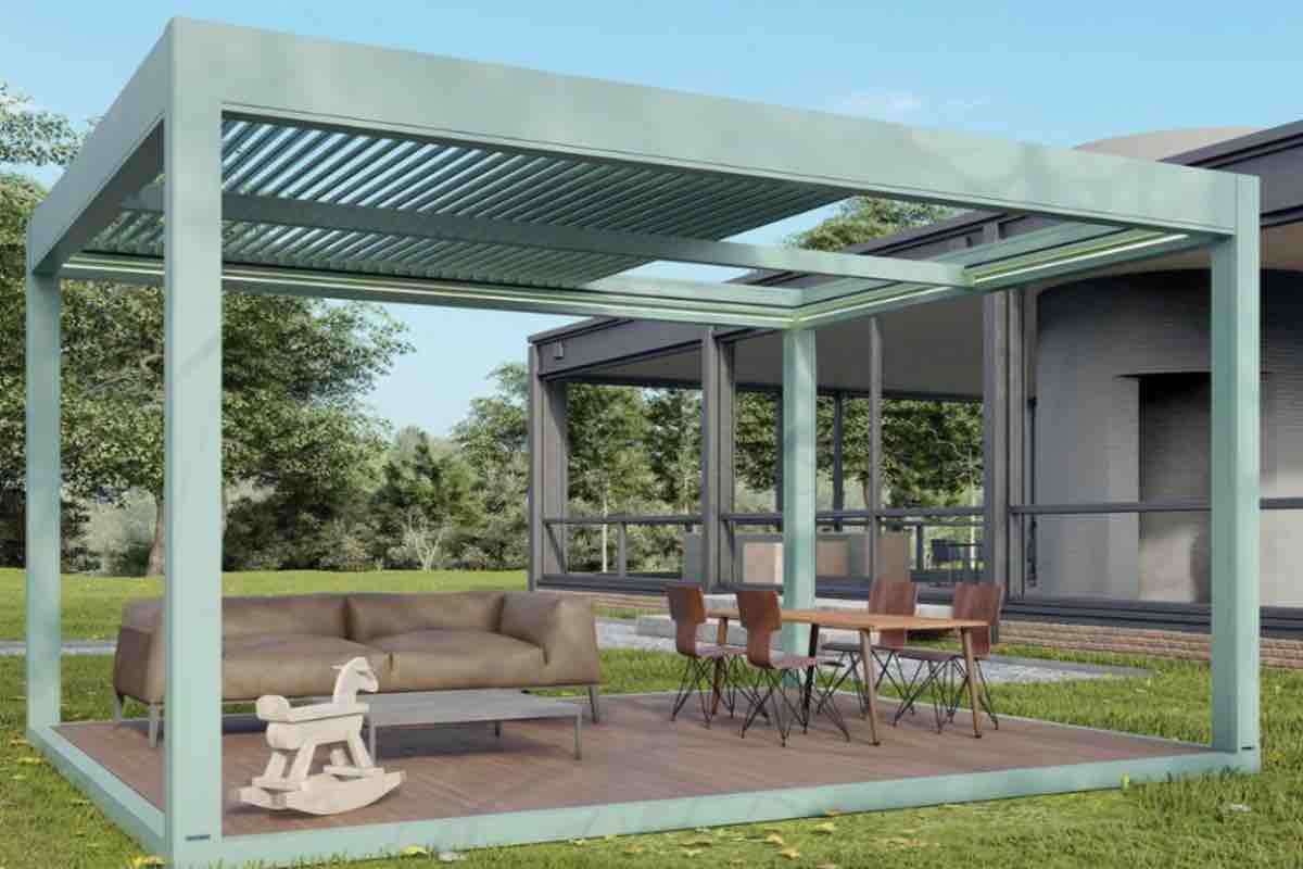 Tenda a pergola Sprech giardino 