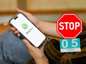 WhatsApp cartello stop 5 maggio